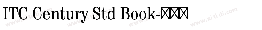 ITC Century Std Book字体转换